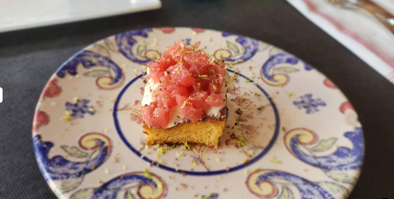 Brioche de tartar de atún